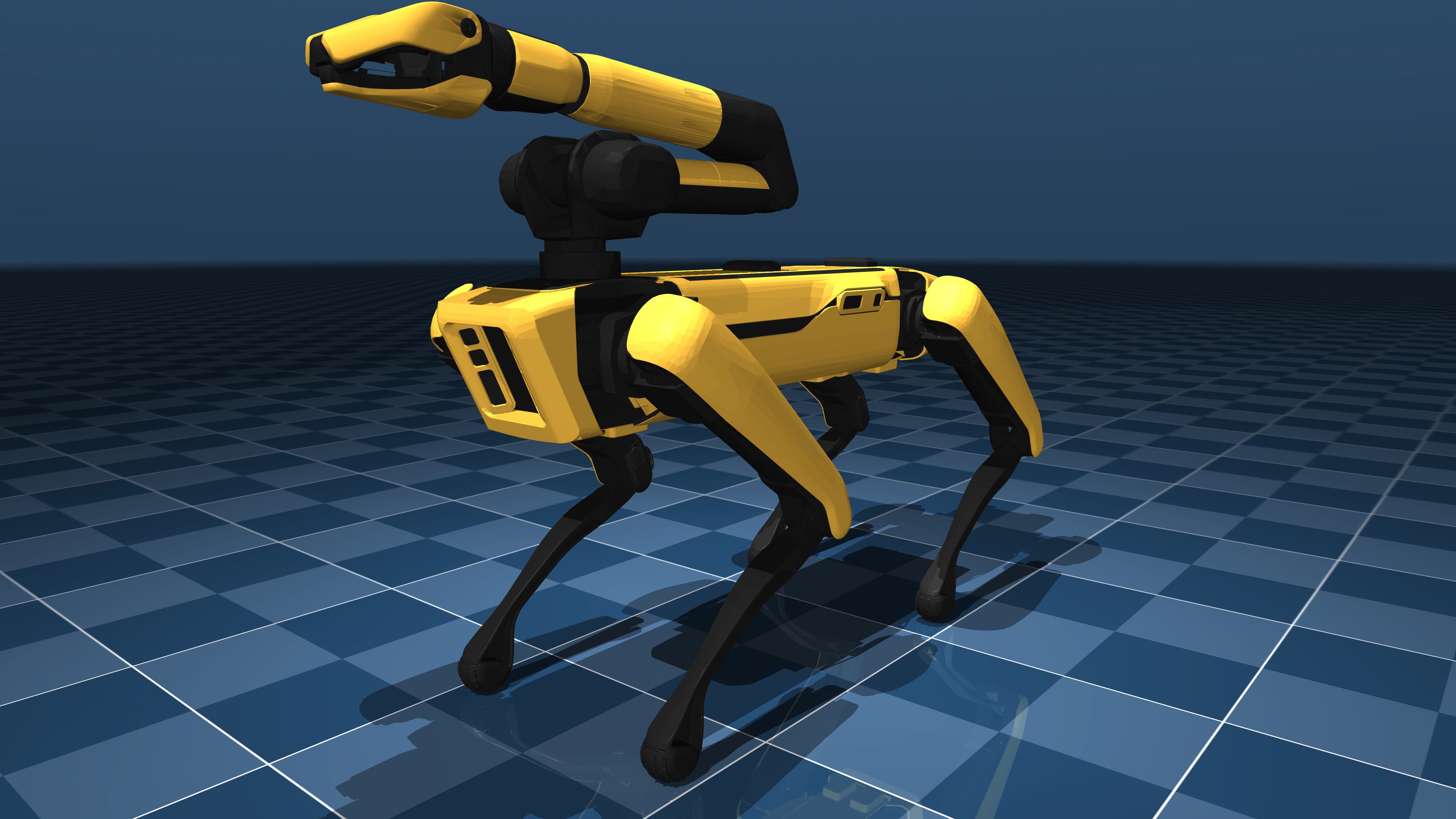 Boston Dynamics Spot robot simulation render
